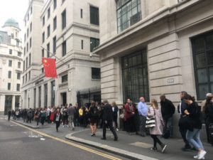 Better view of queue outside Chinese Visa Application Service