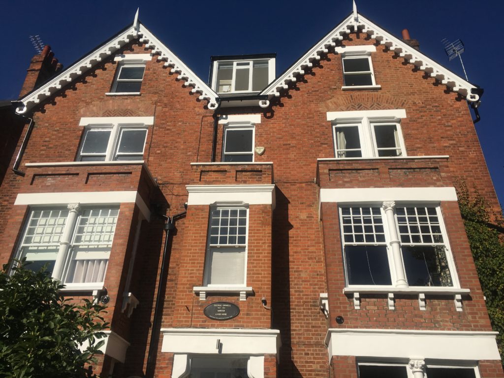 George Orwell lived here - next to Hampstead Heath