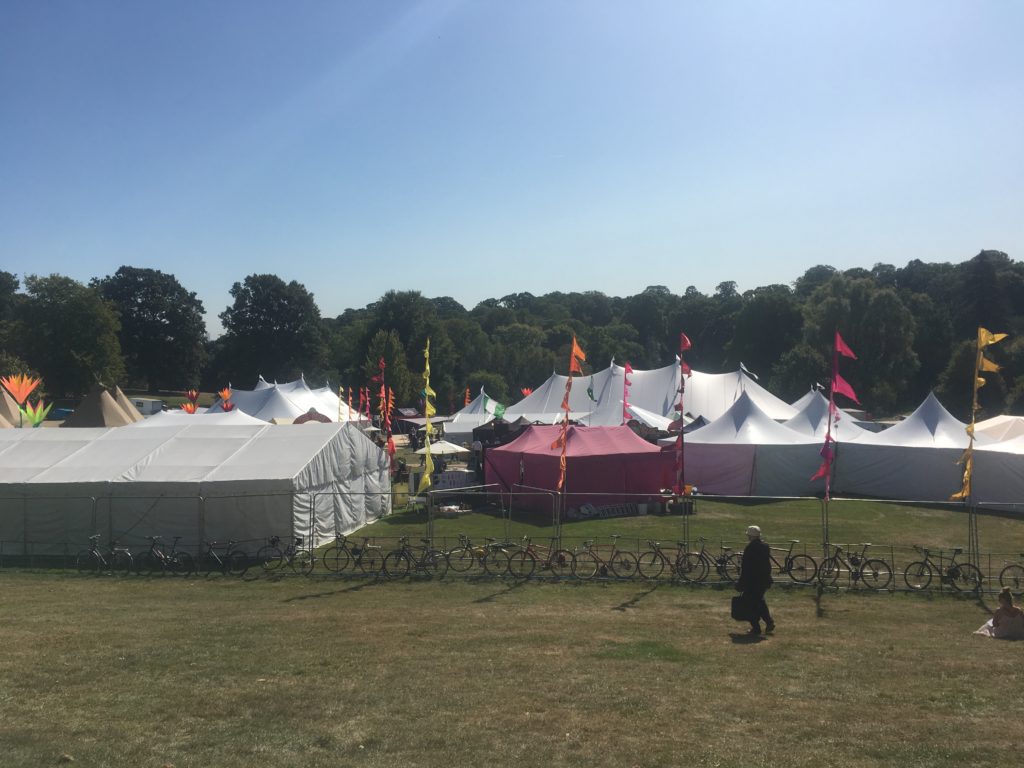 Quiet tents at How the Light Gets In at lunchtime