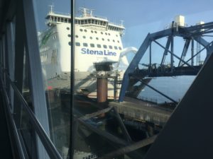 Boarding ferry in Harwich