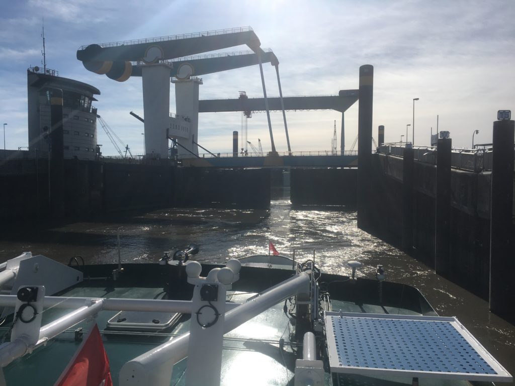 Gate on the river Elb
