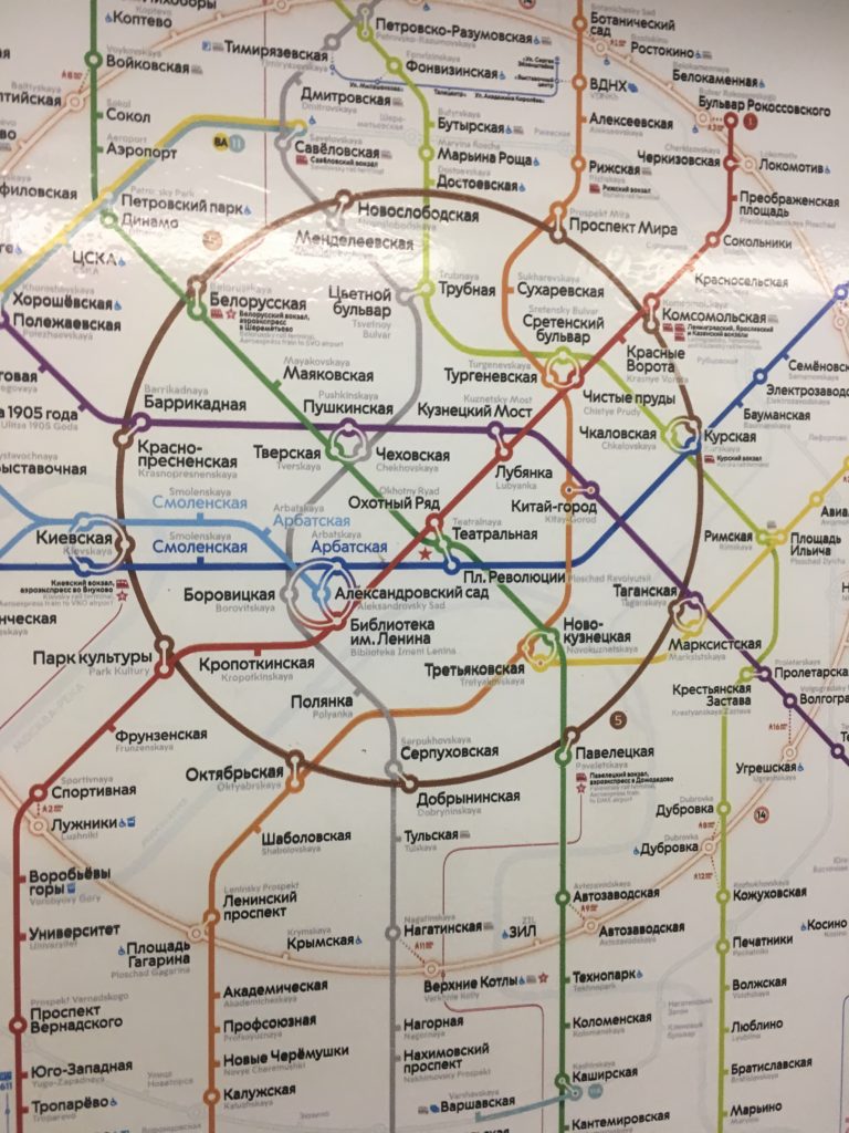 Moscow metro map