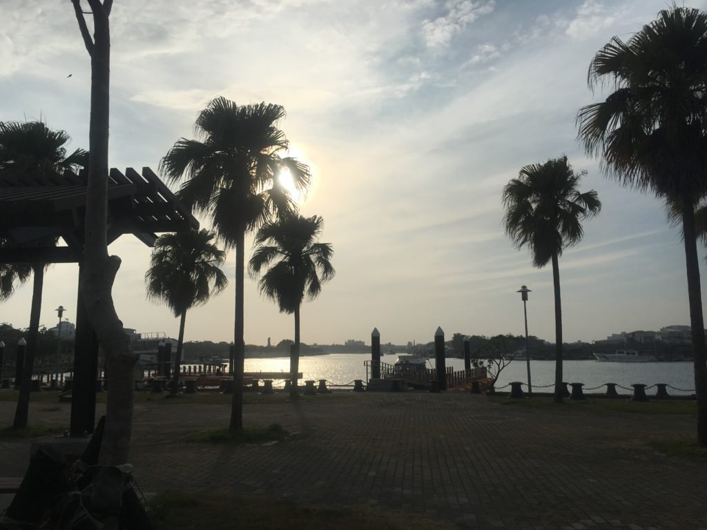 Tainan Harbour near bus stop