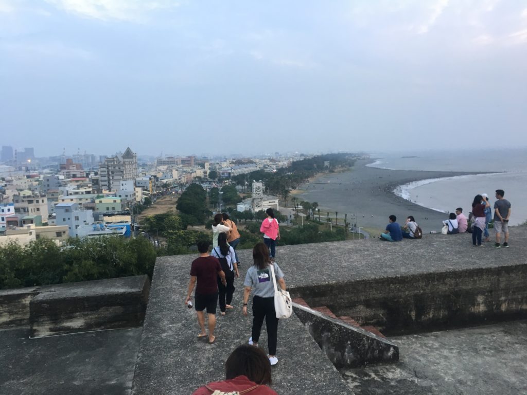 Looking back down Cijin Island from fort