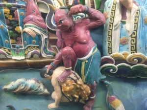 Detail from inside the dragon tunnel, Kaohsiung